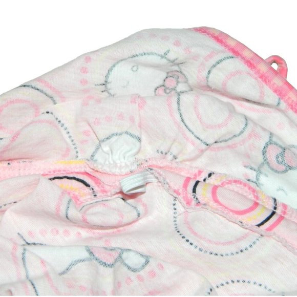 Sanrio Hello Kitty Cotton Babydoll Nightie Pink White Adjustable Size L kawaii - Picture 9 of 12